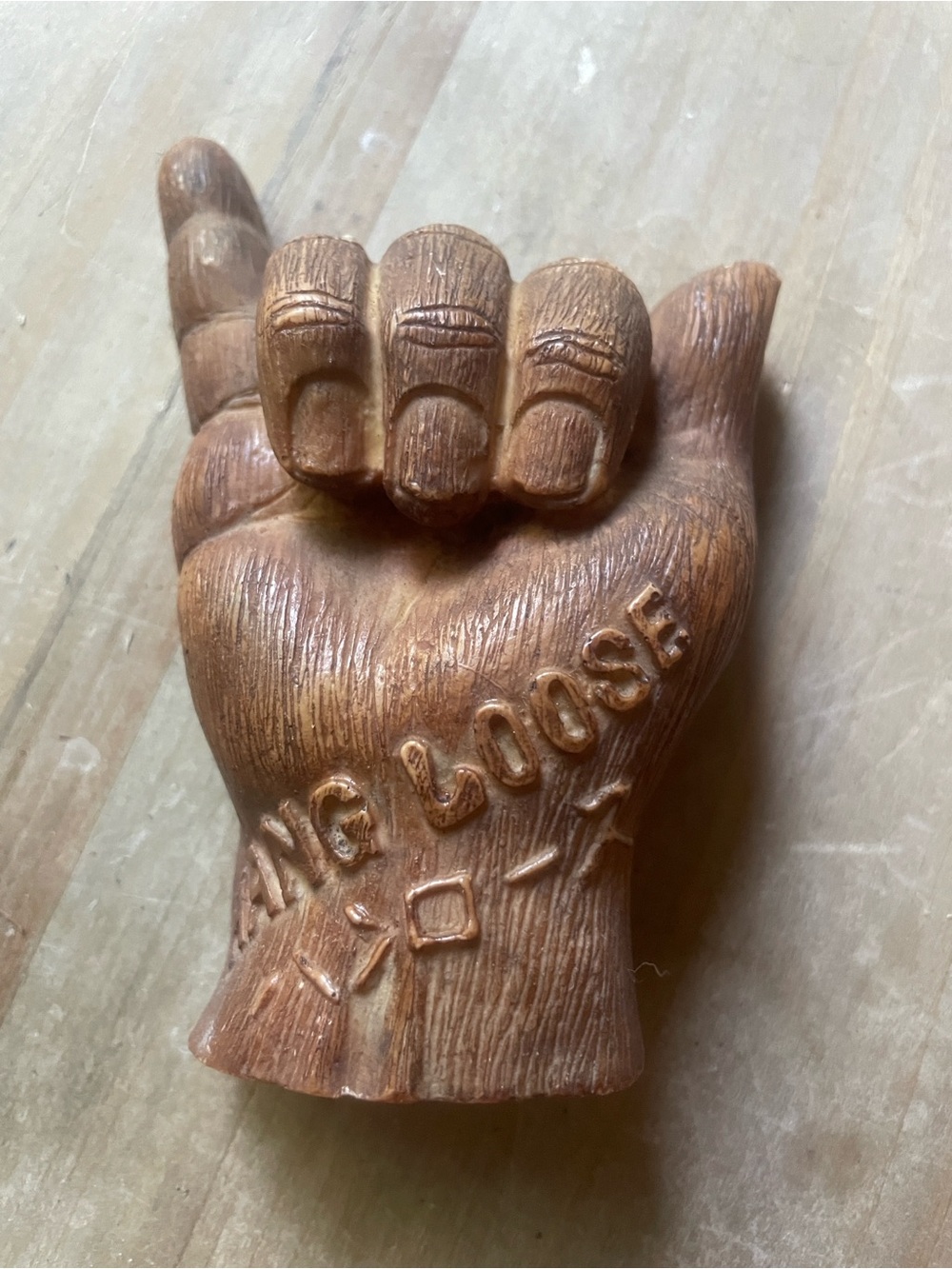 Hang Loose Hand Gesture Vintagw Hawaiian Home Art Sculpture - Unbranded